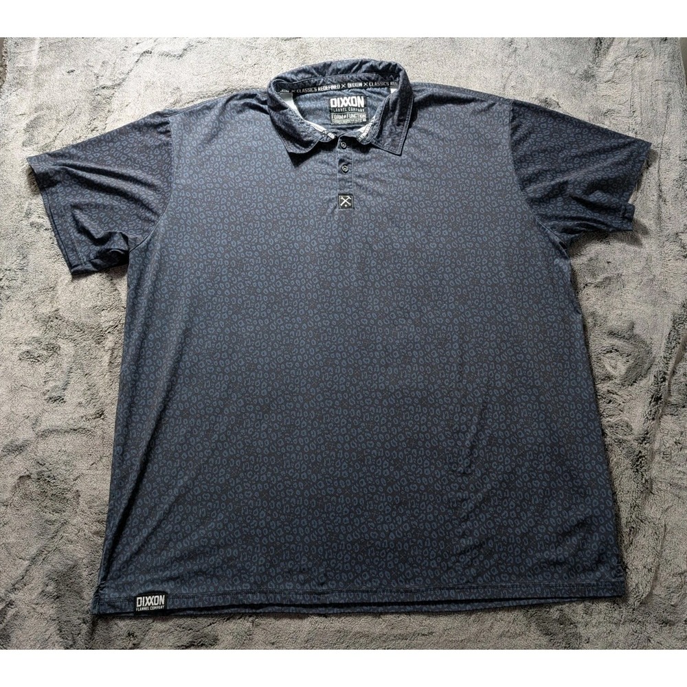 Dixxon Flannel Co Short Sleeve Polo Shirt Men's Size 5X Form & Function